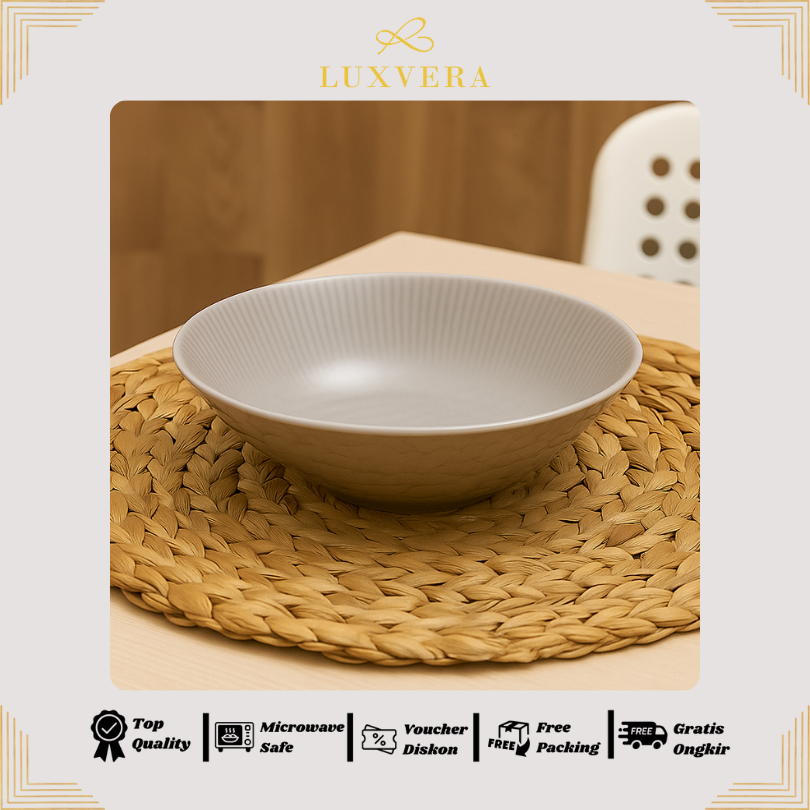 Luxora Mangkok Keramik Coklat 8.6 CM – Brown Bowl Premium, Cocok untuk Sup, Nasi, Kuah, Mangkuk Elegan Keramik, Peralatan Makan Cantik, Kado & Hampers Mewah