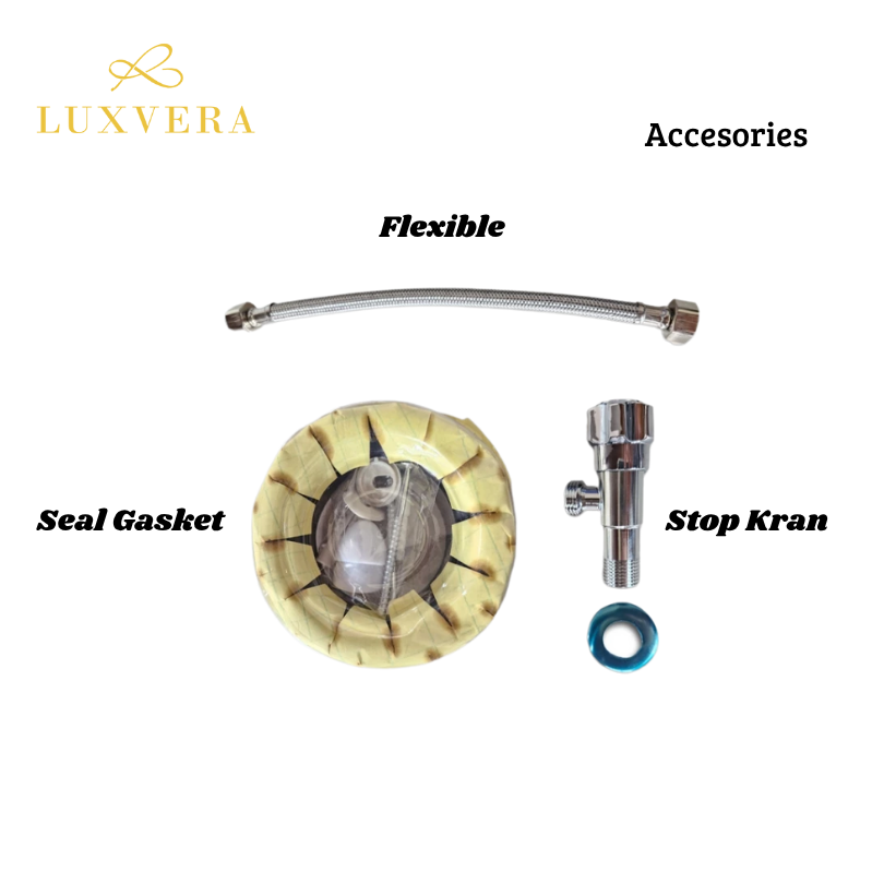 (Khusus Area Jadetabek) Closet Duduk Lois Ls - 888 | Two Piece Toilet Closet Duduk / Kloset Duduk Toilet Duduk dengan Flush System American Standar - Tahan Lama dan Efisien untuk Kebutuhan Rumah Tangga - Gambar 9