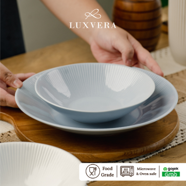 Luxora Mangkok Sup Keramik 8.6 CM – Bluesky Bowl Premium, Cocok untuk Kuah, Nasi, Sup, Salad, Peralatan Makan Elegan, Cafe & Resto, Hadiah & Hampers