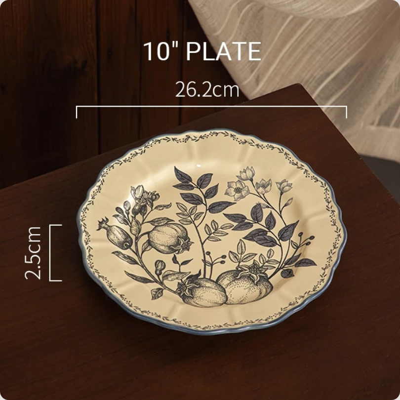 Luxora Dinner Plate Coupe Ceramic 10 inch Vienna - Piring Bulan Keramik Rice Plate Piring Makan, Peralatan Makan Restaurant, Cafe, dan Hotel | Cocok untuk Prasmanan dan Plate Set Makan Harian yang Elegan - Gambar 3