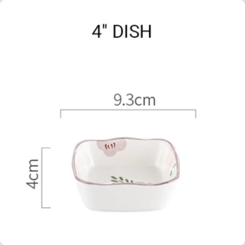 Luxora Piring Sambal Keramik 4 Inch Tiana - Ceramic Sauce Plate Condiment Cup 4 inch, Mangkok Tempat Saos Saus Sambal Saucer Piring Cawan untuk Restoran, Cafe, dan Perlengkapan Prasmanan yang Lengkap - Gambar 2