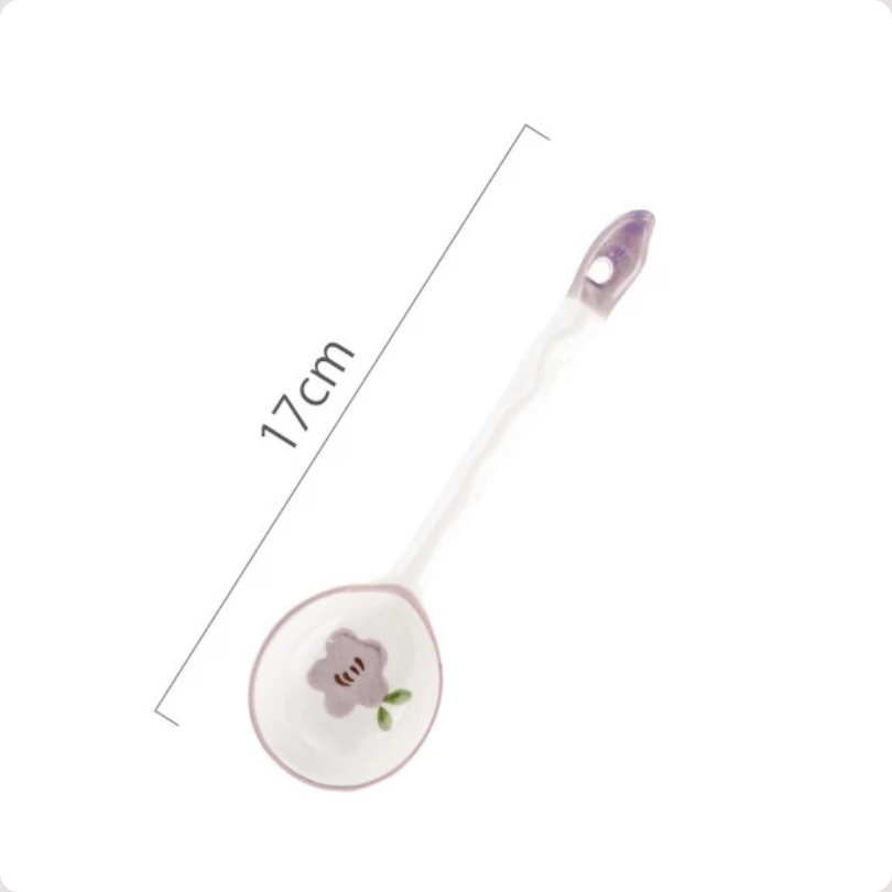 Luxora Centong Sup Keramik Tiana - Ceramic Soup Ladle Spoon Bone China Big Ladle untuk Sendok Sayur, Peralatan Makan, Souvenir, dan Kebutuhan Dapur yang Higienis dan Mudah Disteril - Gambar 2