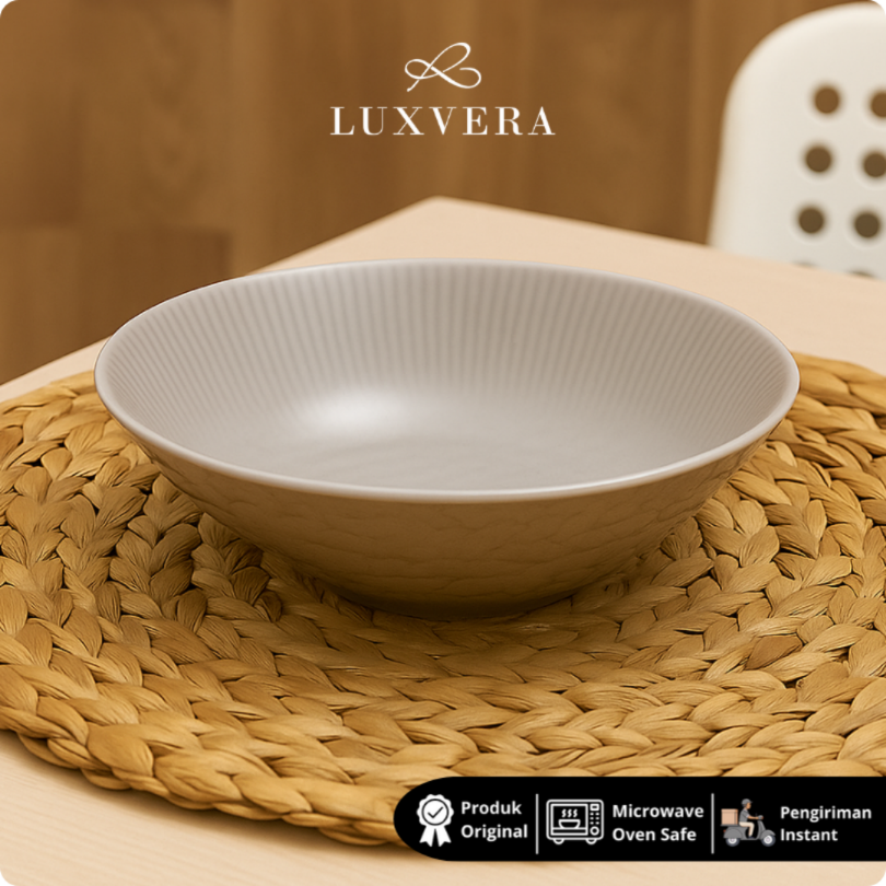 Luxora Mangkok Keramik Coklat 8.6 CM – Brown Bowl Premium, Cocok untuk Sup, Nasi, Kuah, Mangkuk Elegan Keramik, Peralatan Makan Cantik, Kado & Hampers Mewah