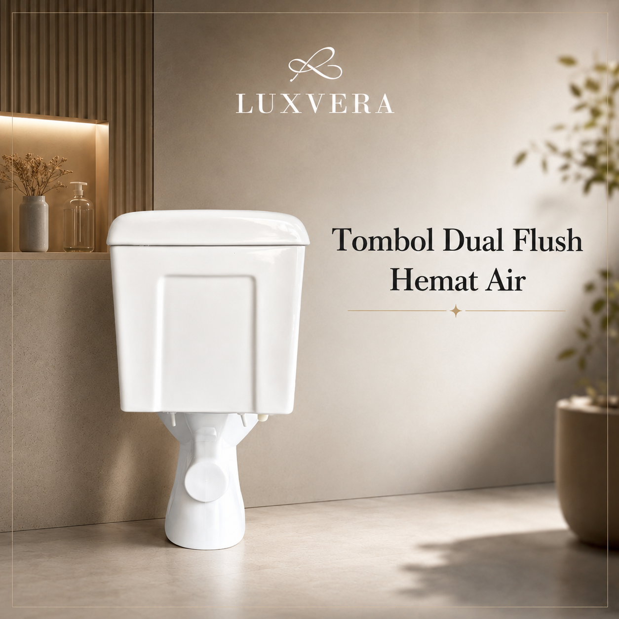 Closet Duduk Lois - 888 | Two Piece Toilet Closet Duduk / Kloset Duduk Toilet Duduk dengan Flush System American Standar - Tahan Lama dan Efisien untuk Kebutuhan Rumah Tangga - Gambar 4