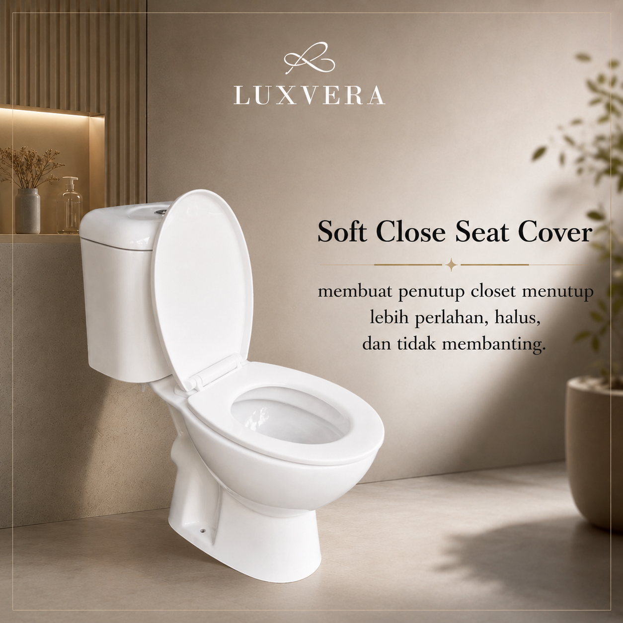 Closet Duduk Lois - 888 | Two Piece Toilet Closet Duduk / Kloset Duduk Toilet Duduk dengan Flush System American Standar - Tahan Lama dan Efisien untuk Kebutuhan Rumah Tangga - Gambar 3
