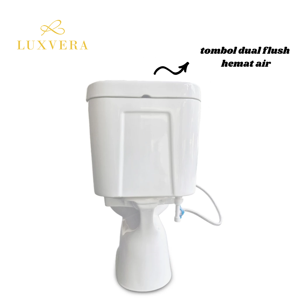 (Khusus Luar Jadetabek) Closet OXCO OX - 108 | Two Piece Toilet Closet Duduk / Kloset Duduk Toilet Duduk dengan Autowash Seat Cover, Dual Bidet, Smart Washer, Eco Washer Tutup Kloset Bidet - American Standar Flush System - Gambar 4