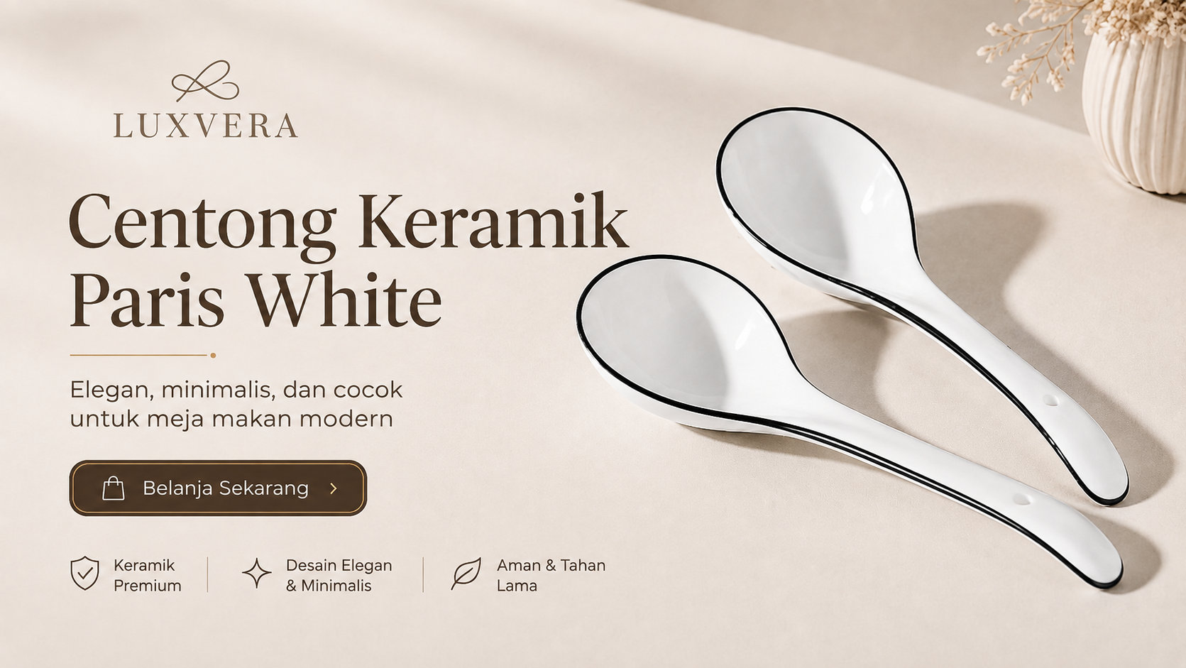 Centong Keramik Paris White
