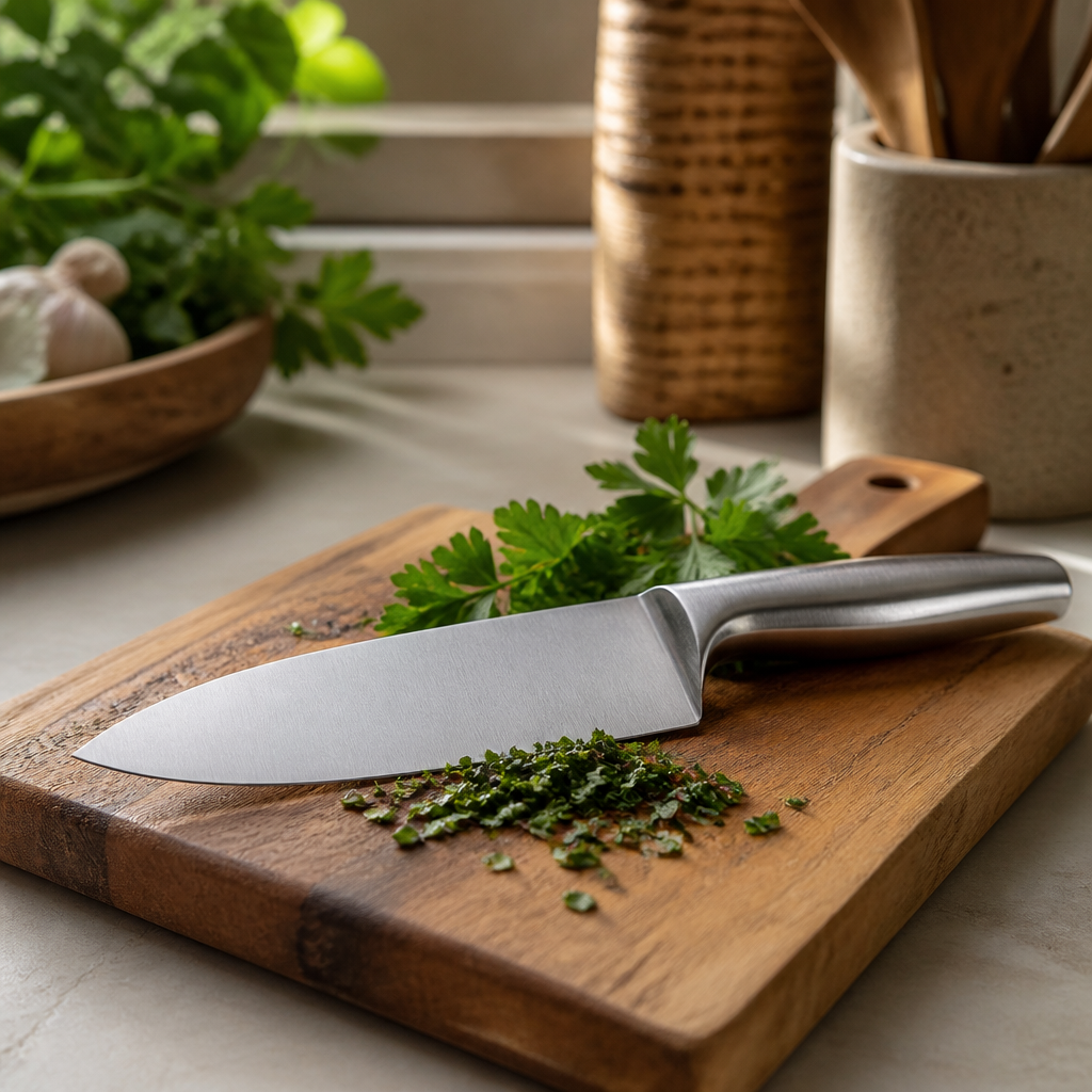 Chef Knife untuk Teknik Rocking Cut di Dapur