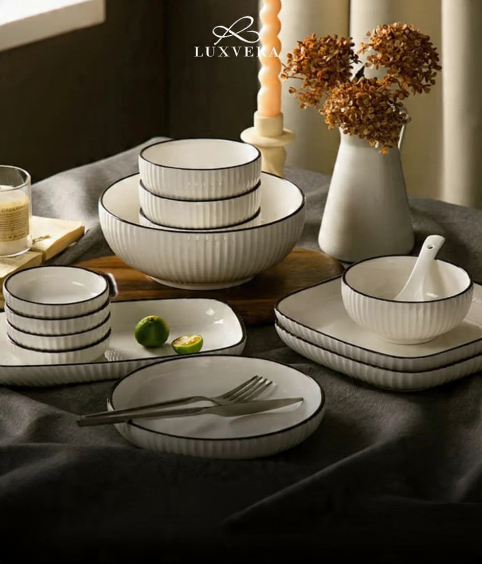 Luxvera dining tableware setting