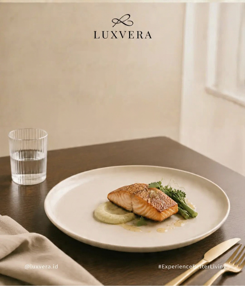 Luxvera elegant dining plate presentation